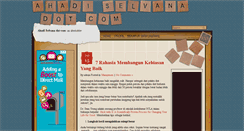 Desktop Screenshot of ahadiselvana.com