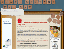 Tablet Screenshot of ahadiselvana.com
